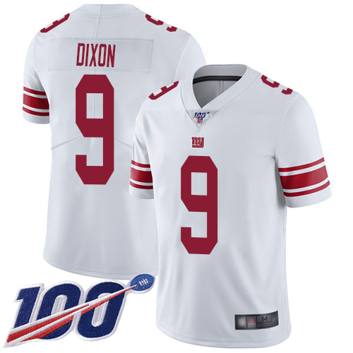 Men New York Giants #9 Riley Dixon White Vapor Untouchable Limited Player 100th Season Football NFL Jersey